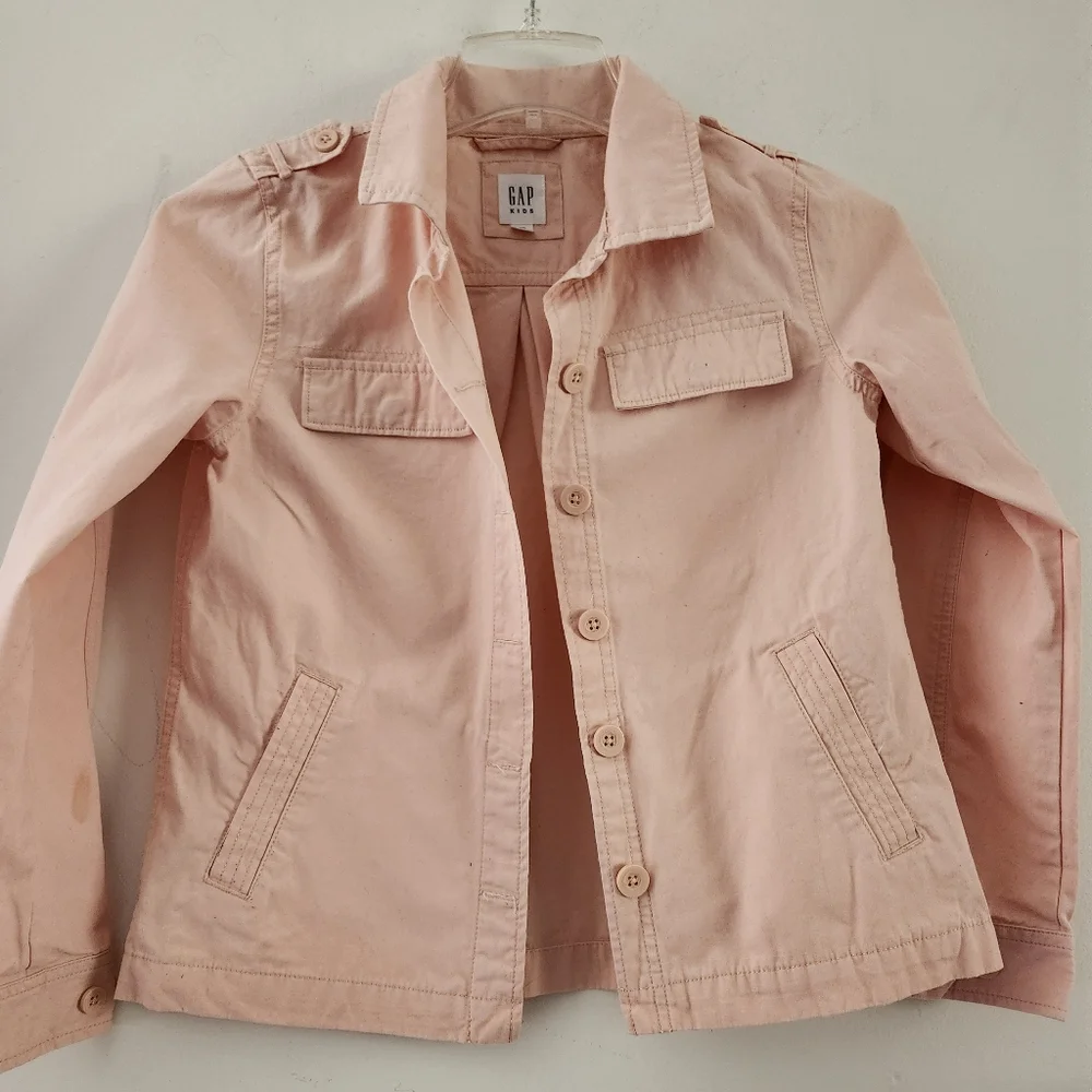 Gap Kids Long Sleeve Button-Down 100% Cotton Jacket